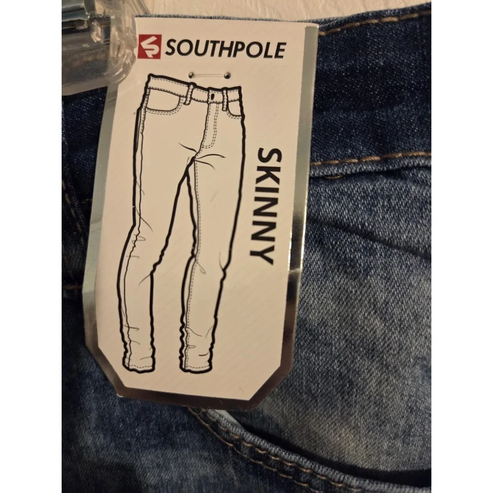 Southpole Active‎ Flex Jeans Mens 34 X 32  Blue Denim  Skinny